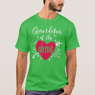 Camiseta Avó Do Coração Da Seta Noiva Para Bachelorette