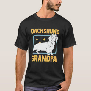 Camiseta Avô do Dachshund Macho  Dachshunds Dono de Cachorr
