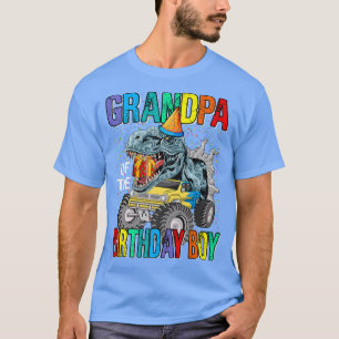 Camiseta Avô Do Dinossauro Do Monstro Do Aniversário