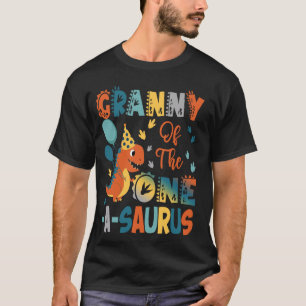 Camiseta Avó Do Dinossauro segundo aniversário A-Saurus P