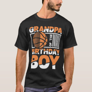 Camiseta Avô Do Garoto De Aniversário - Vovô De Basquete