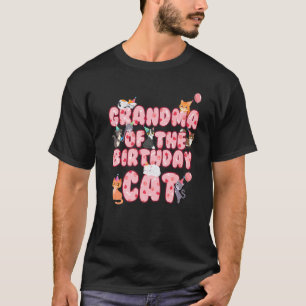 Camiseta Avó Do Gato De Aniversário Avó Gatinho