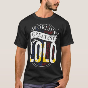 Camiseta Avô do Grande Mundo Lolo Filipino Avô
