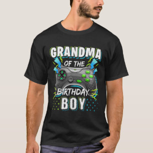 Camiseta Avó do Jogo de Vídeo de Jovem de Aniversário Bi