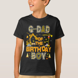 Camiseta Avô do menino aniversariante trabalhador da constr