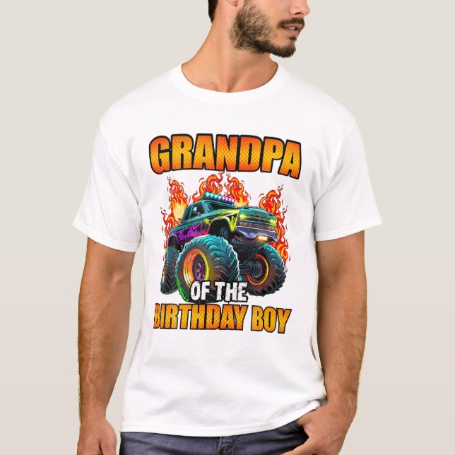 Camiseta Avô do menino de aniversário (Frente)