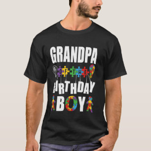 Camiseta AVÔ Do Menino De Aniversário Celebração Conscienti