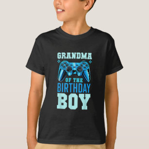 Camiseta Avó do Menino de Aniversário Correspondendo ao Vid