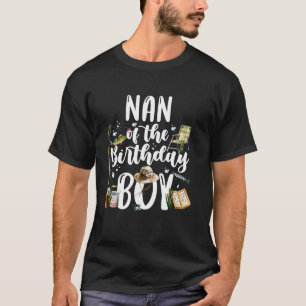 Camiseta Avó Do Menino De Aniversário Família De Pesca Comb