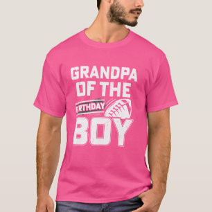 Camiseta Avô Do Menino De Aniversário Futebol É Meu Anivers