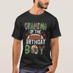 Camiseta Avó Do Menino Do Aniversário Futebol Dia De Jogo