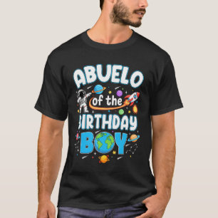 Camiseta Avô Do Menino Fazendário Astronauta Família Espaço