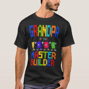 Camiseta Avô do Mestre Construtor Birthday Boy Bl