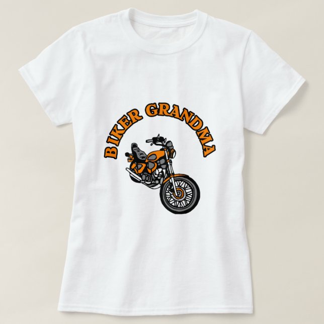 CAMISETA AVÓ DO MOTOCICLISTA (Frente do Design)