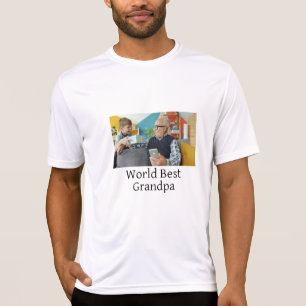 Camiseta Avô do mundo melhor adicionar texto de nome esport
