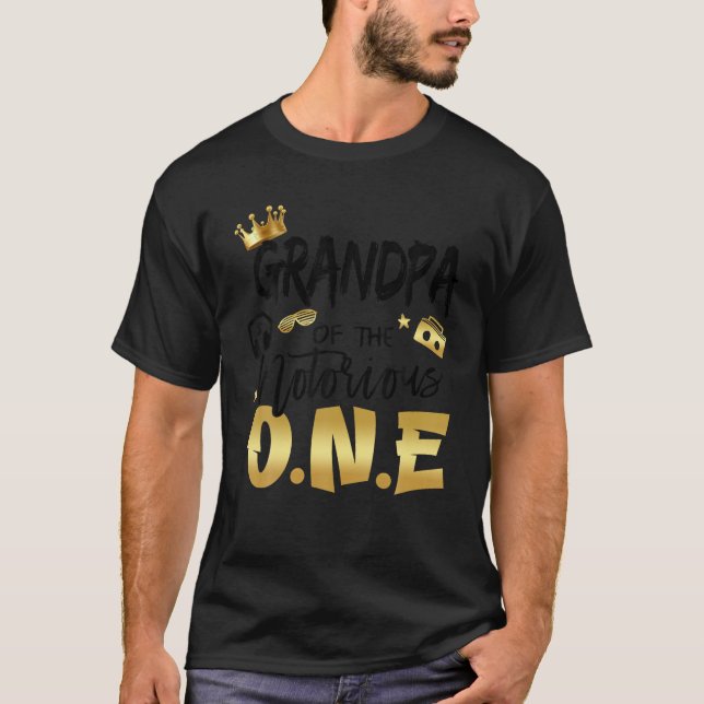 Camiseta Avô Do Notorioso Hip Hop 1 Da Escola (Frente)