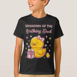 Camiseta Avó Do Pato De Aniversário Festa De Natal Anime