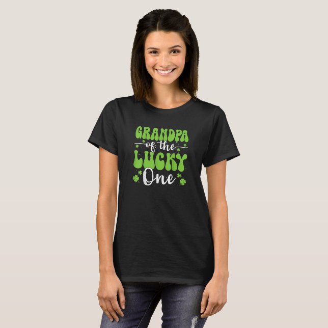 Camiseta Avô Do Sorteudo Primeiro Aniversário St Patrick (Frente Completa)