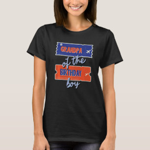 Camiseta Avô Do Tema Do Viagem De Aniversário Correspondend