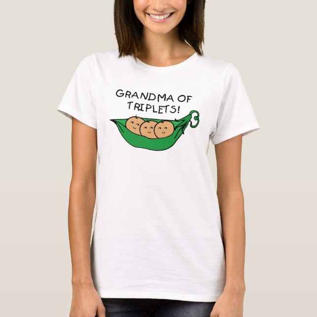 Camiseta Avó do vagem das objectivas triplas (Frente)
