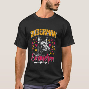 Camiseta Avô DOBERMAN MODERNO Cão Avô Dobermans Gra