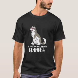 Camiseta Avó Dona de Cachorro Malamute do Alasca