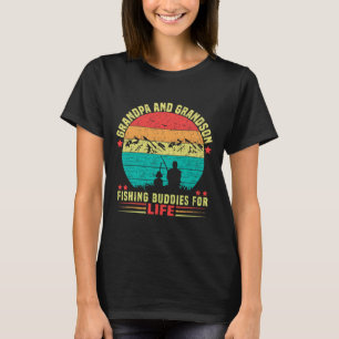 Camiseta Avô e Neto Amigos de Pesca Para Sempre 1