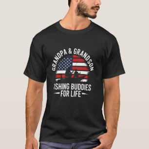 Camiseta Avô e Neto Companheiros de Pesca para a Vida Combi