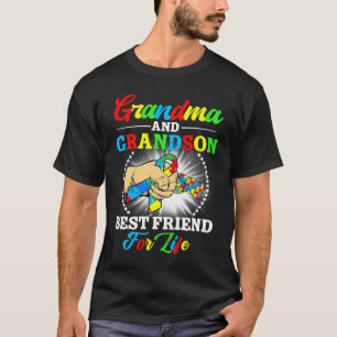 Camiseta Avó E Neto Melhor Amigo Para Toda A Vida Autismo A