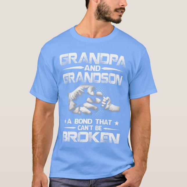 Camiseta Avô e Neto Um Laço que Não Pode Ser Quebrado prese (Frente)