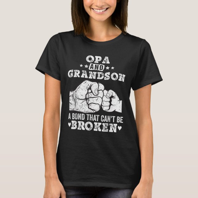 Camiseta Avô E Neto Um Laço Que Não Pode Ser Quebrado Prese (Frente)