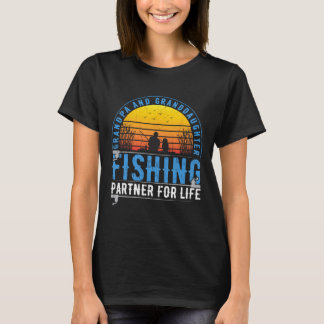Camiseta Avô E Netos Companheiros De Pesca Para A Vida