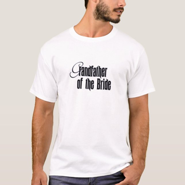 Camiseta Avô Elegante da Noiva (Frente)