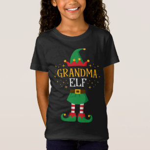 Camiseta Avó Elf Engraçado Avó Xmas Matando Grupo