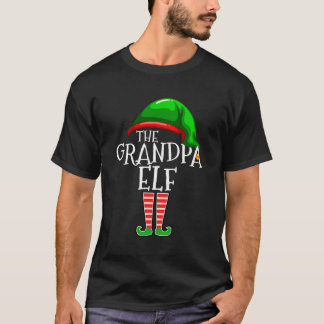 Camiseta Avô Elf Family Matching Group Natal Gift M
