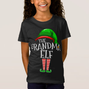 Camiseta Avó Elf Group Correspondente Presente de Natal Fam