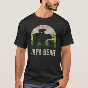 Camiseta Avô Engraçado De Netos Papá Bear 2 Cubo