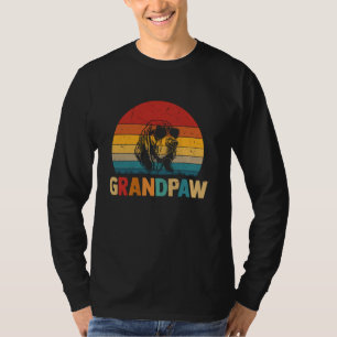 Camiseta Avô Engraçado Retro Vintage Bloodhound Dog Grandp