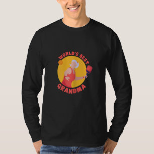 Camiseta Avó Esposa Melhor do Mundo de Pickleball Feminino