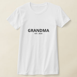 Camiseta Avó Estabeleceu Novo Presente de Avó