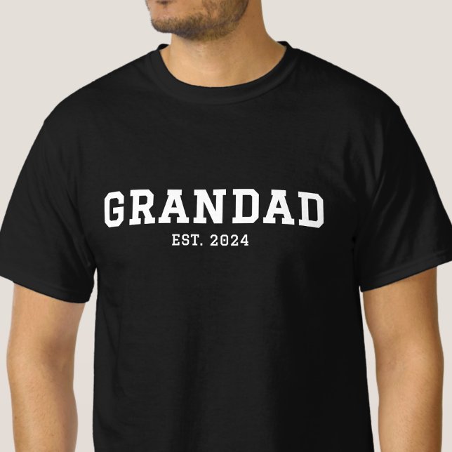 Camiseta Avô Estabeleceu Novo Presente de Avô (Criador carregado)