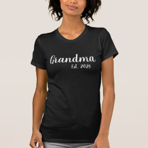 Camiseta Avó Estabelecida em Letra Branca