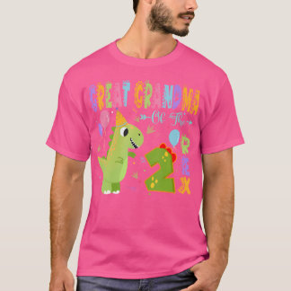 Camiseta Avó excelente Do Dinossauro segundo aniversário Re