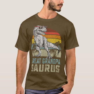 Camiseta Avô excelente T Re Dinossauro Avô Saurus F