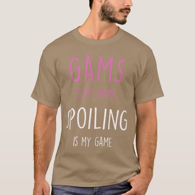 Camiseta Avó Gams retrô (Frente)