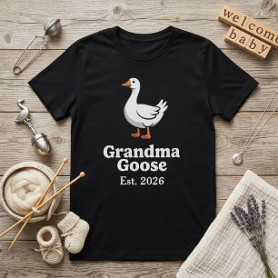 Camiseta Avó Gansa Engraçada Ano C Gansa Personagem Fofa