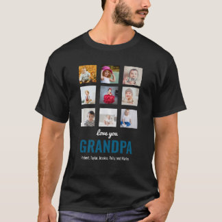Camiseta Avô Gift | Te Amo Papá Foto T-Shirt
