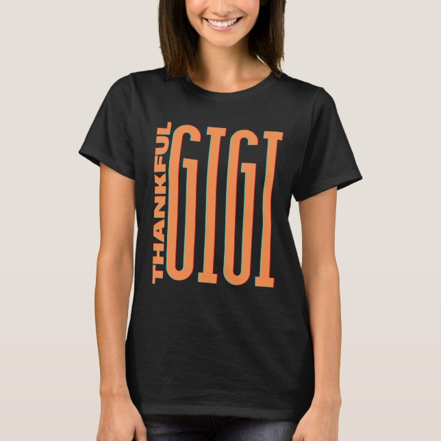 Camiseta Avó gigi nana mimi avó agradecida (Frente)