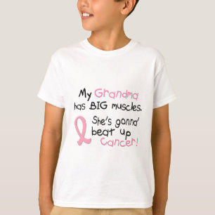 Camiseta Avó GRANDE dos MÚSCULOS 1,2 do cancro da mama