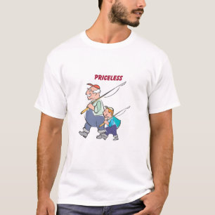 Camiseta avô & grandson_fishing